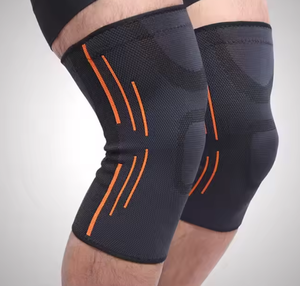 Genouillères et attelles de soutien sportives chaudes, souples, élastiques, antidérapantes, respirantes, imperméables, en nylon tricoté, pour usage médical transfrontalier - Product Image 4