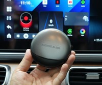 Caja Multimedia Inalámbrica Android Auto con Sistema Android 12, 8G+128GB, Carplay Portátil, Netflix, YouTube, 1 Año de Garantía, Snapdragon
