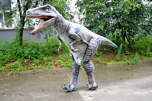Modelo de Simulación de Dinosaurio Velociraptor Adulto, Disfraz Animatrónico para Parques de Aventuras, Aeropuertos, Parques Temáticos, Parques de Diversiones y Centros Comerciales - Product Image 6