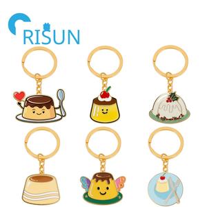 Llavero Personalizado de Metal para Pudín de Pudín, Llavero de Pudín de Navidad, Llavero de Purin - Product Image 1