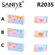 Tampons démaquillants Saniye en coton réutilisables, lingettes nettoyantes pour le visage R2035 - Product Image 1