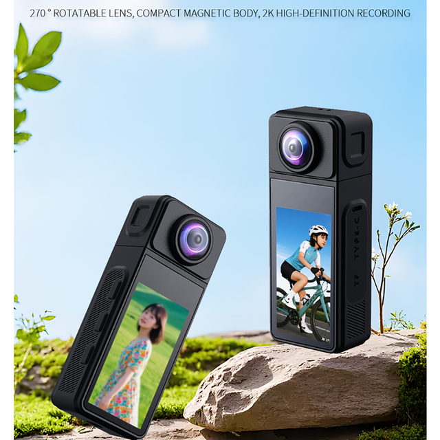 2026 New Tiny HD Sports Camera Wifi Outdoor Pov Recording 2k Vlogging Thumb Action Camera Magnetic Wearable Body Camera