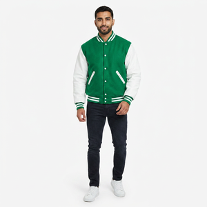 FINER THREADS Veste de baseball personnalisable de qualité supérieure pour hommes, design brodé avec lettres universitaires, 100% coton, respirante pour l'hiver - Product Image 1