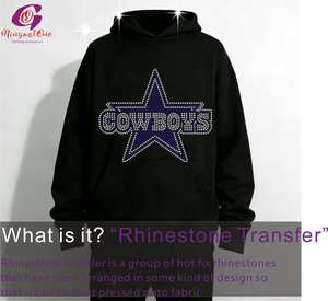 Factory Direct Selling Shiny Sports Team Logo <strong>Cowboys</strong> Hot Fix Rhinestone Transfer - Product Image 2