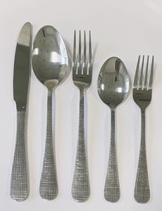 Luxury Durable Stainless Steel <strong>Cutlery</strong> Set With Hammered Handle Gold Flatware For Presents-Classic Style Custom Box Packaging - Product Image 3