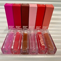 Gloss et brillant à lèvres liquide végétalien minéral waterproof, effet repulpant, cosmétiques pour les lèvres, vente en gros