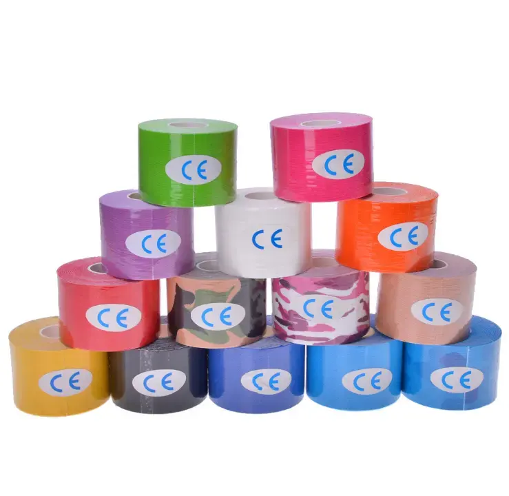 Oem không thấm nước cotton đàn hồi thể thao kinesiology cơ bắp Băng chữa bệnh Rock kinesiology Băng từ Nhật Bản