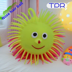 Jouet éducatif en caoutchouc anti-stress en forme de hérisson avec des yeux bombés pour enfants - Product Image 1