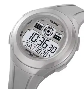 SKMEI 2104男士数字计时倒计时功能手表品牌防水运动手表，带高级发光二极管灯
