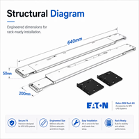 Eaton 9SX Railkit UPS Alimentation Électrique Boîtier et Pack de Batteries Originaux Montage en Rack Plomb-Acide 230Wh BMS