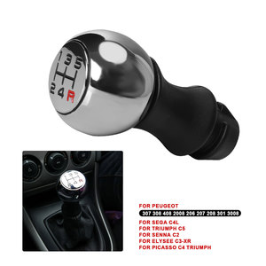 Car Gear <b>Shift</b> <b>Knob</b> Aluminum Alloy Ergonomic For Peugeot 206 307 VTS 5 Speed Manual Transmission - Product Image 2