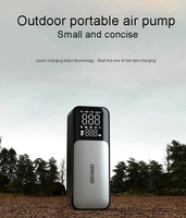 Mini gonfleur de pneu numérique sans fil intelligent pour voiture Banque d'énergie d'urgence Pompe à air rechargeable plus rapide Compresseur d'air pour voiture