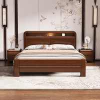 Style chinois 1.5 doux lit Double 1.8m chambre principale lit de mariage avec rangement boîte haute lit tiroir Design moderne usage domestique