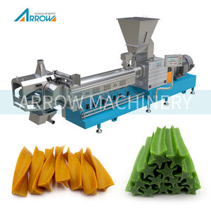 Línea automática de producción de golosinas para mascotas y masticables para perros con sistema de procesamiento extrusor - Product Image 3