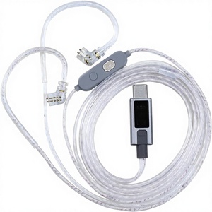 Câble détachable <span class=keywords><strong>KZ</strong></span> M2 à double microphone plaqué argent, mâle-mâle, Type-C et 3,5 mm, pour écouteurs et casques de jeu - Product Image 1