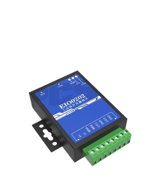 IPCSUN Industrial Grade 2-way Switch Quantity Acquisition Module Ethernet Modbus Remote IO Module 2-port I/O Switch QuantEIO0202