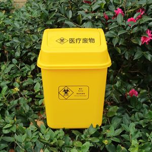 ถังขยะทางการแพทย์ 10 ลิตร ฝาเปิด-ปิด ทรงสี่เหลี่ยม สีเหลือง สำหรับคลินิกและโรงพยาบาล - Product Image 2
