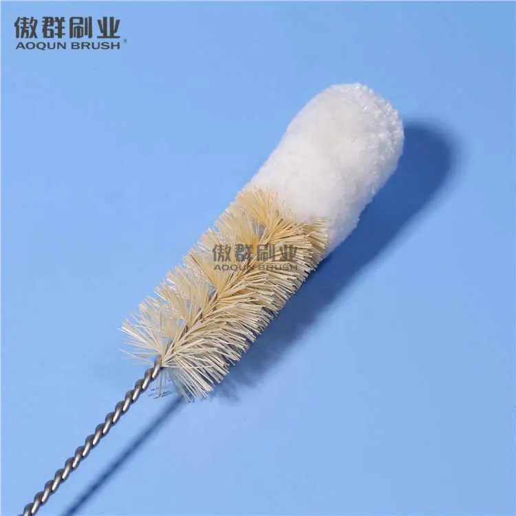 Small Nylon Twisted Wire bottle cleaner of Coconut Coir Round Bottle Jar Brushes