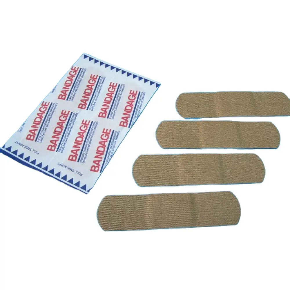 100% traspirante personalizzato dito bandaid monouso autoadesivo strisce mediche adesivo pronto soccorso cerotto