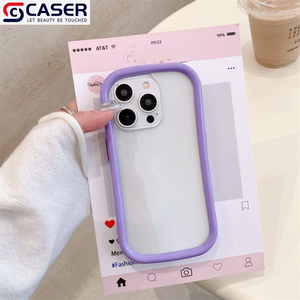 Factory <strong>Direct</strong> Sales Latest Colorful Border Transparent Soft Anti-Drop Glossy Waterproof Phone Cover for <strong>iPhone</strong> 17 16 Glossy - Product Image 5