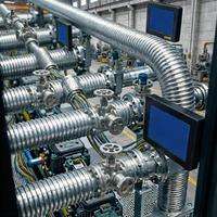 Tuyau métallique ondulé personnalisable, tressé en fil d'acier inoxydable SS316, 12 pouces, 300LB, direct usine, pour usine de traitement de l'eau