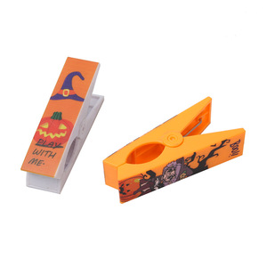 Pinces à serviettes de plage géantes personnalisées à impression intégrale, motifs variés (tropicaux, floraux, cactus, Halloween), grandes pinces en plastique coupe-vent pour piscine - Product Image 6