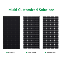 Nouveauté BC 30W 50W 100W 200W Module solaire à contact arrière Technologie de cellules solaires Hpbc Panneau solaire en verre noir pour toit BIPV