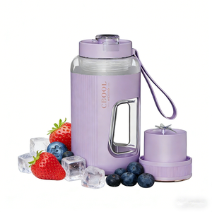 Liquidificador Portátil USB de Alta Qualidade 600ML em Aço Inoxidável para Sucos Frescos Automático para Uso em Casa, Carro e Hotel - Product Image 1