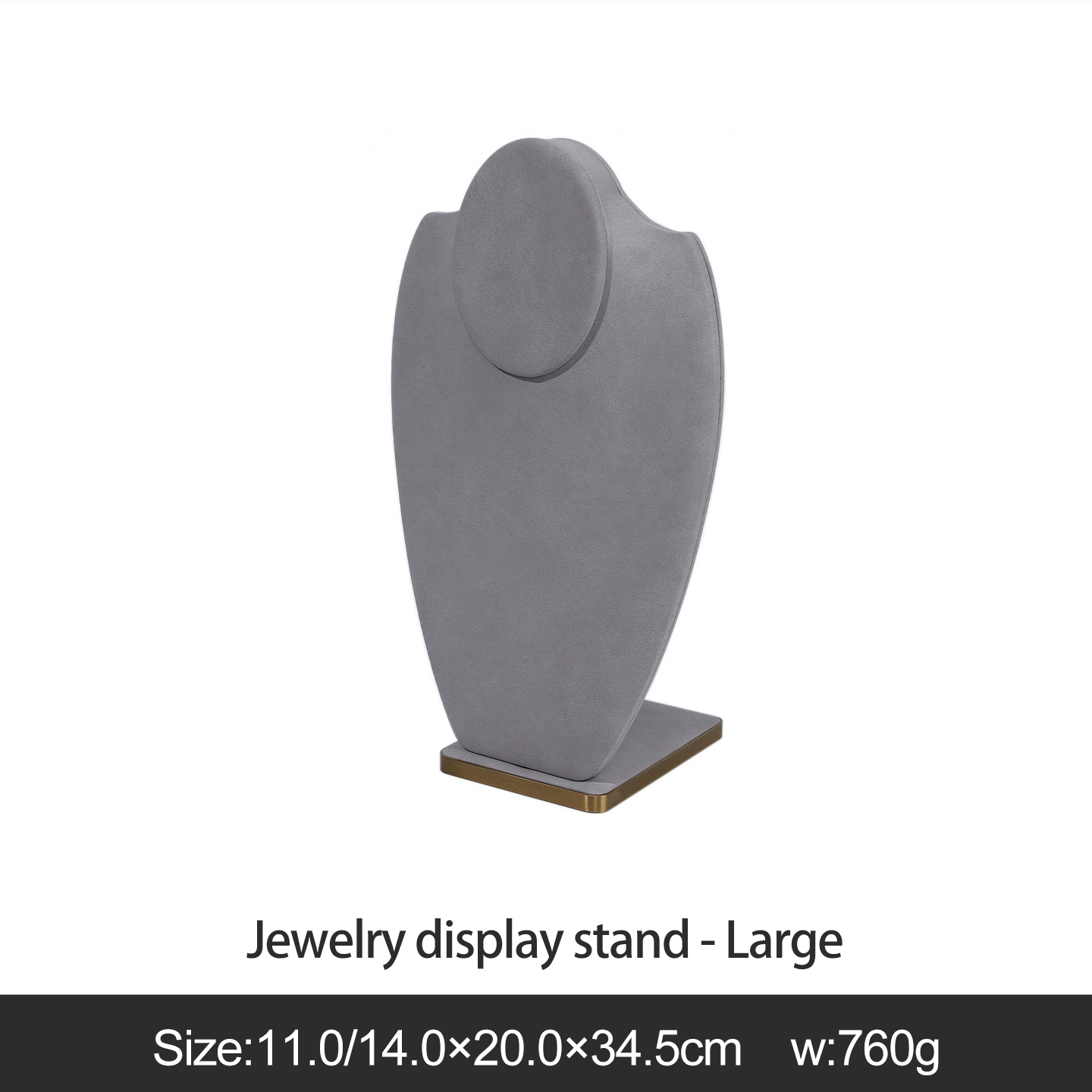 Gray jewelry display stand-large