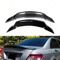 Accessoires de voiture, pièces de mise à niveau d'usine, style R, aileron de toit arrière ABS W204 pour Mercedes Benz Classe C W204 2007-2013