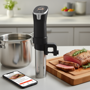 Circulador de Inmersión Sous Vide Vevor de 1100W con Pantalla Táctil WiFi, Control por Aplicación, Cocina de Precisión, 10 Recetas Preestablecidas - Product Image 2