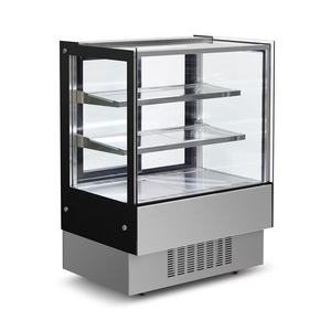 Vente chaude Prix <span class=keywords><strong>moins</strong></span> <span class=keywords><strong>cher</strong></span> Boulangerie comptoir réfrigéré Présentoir à gâteaux réfrigérateur avec fond en acier miroir ou en acier inoxydable - Product Image 5