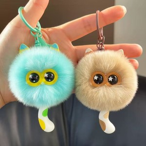 <span class=keywords><strong>Porte</strong></span>-clés en peluche directement de l'usine, fausse <span class=keywords><strong>fourrure</strong></span> de lapin Rex douce, <span class=keywords><strong>pompon</strong></span> chaton, poupée <span class=keywords><strong>pompon</strong></span>, <span class=keywords><strong>porte</strong></span>-clés - Product Image 1