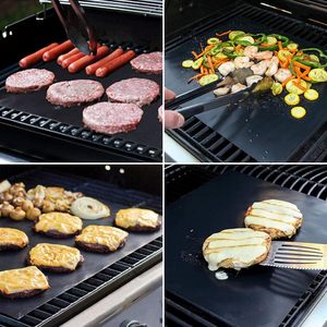 Outside <b>BBQ</b> <b>Disposable</b> Grill Mats PTFE Fiberglass Non-Stick Heat Resistant Customizable Sizes Tabletop Use - Product Image 3