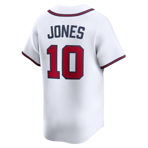Venta al por mayor bordado Atlanta béisbol Jersey blanco #28 Matt Olson #13 Ronald Acuna Jr. #10 Chipper <span class=keywords><strong>Jones</strong></span> Jersey uniforme de béisbol - Product Image 5