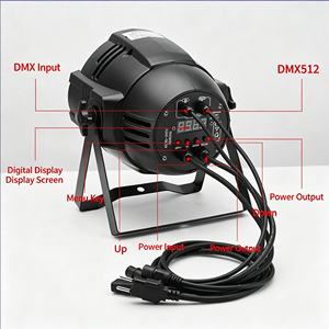 ไฟพาร์ LED อัจฉริยะ RGBW 54 ชิ้น * 3 วัตต์ ควบคุมด้วย DMX512 สำหรับเวทีเคลื่อนที่ โครงโลหะ 200 วัตต์ - Product Image 3