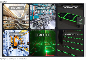 Película luminosa autoluminosa larga, vinilo autoadhesivo fotoluminiscente que brilla en la oscuridad, película de vinilo, cinta reflectante luminosa, seguridad - Product Image 4