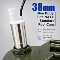 Pompe de transfert d'eau, d'huile et de carburant submersible OEM 12V DC, 100W, 30L/min, boîtier en acier inoxydable 304L, adaptateur pour batterie Makita, tube de 3m
