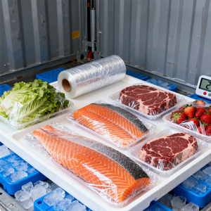 Film étirable Pudi de qualité alimentaire 20 microns PE/LLDPE 300m longueur 50cm largeur dureté douce de haute qualité - Product Image 4