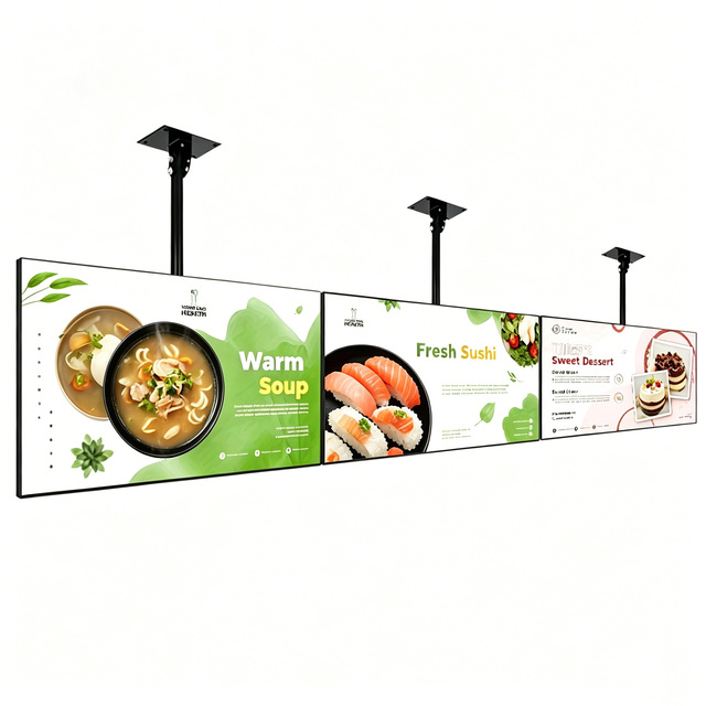 500 350nits Indoor 32 43 50 55 Inch Lcd Advertising Display HD Screen Android Windows System Digital Menu Board for Restaurants