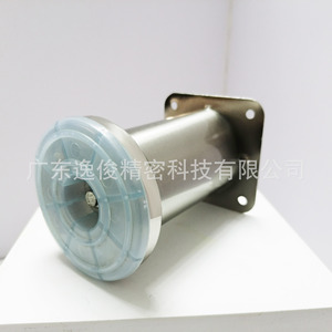 YIJUN Iron Cylindrical Furniture Legs 456 Space Gray Adjustable With Anti Slip Pads For Table Cabinet Sofa - Product Image 3