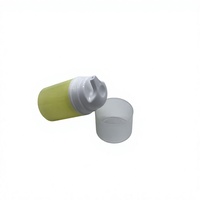 Flacon pompe sans air cylindrique vide de 50 ml en PP pour cosmétiques (lotion/shampoing/crème visage/huile essentielle) avec bouchon