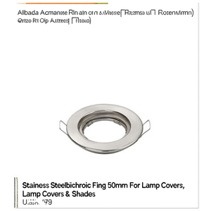 Anillo Dicroico de Acero Inoxidable de 50 mm para Cubiertas de Lámparas - Product Image 2
