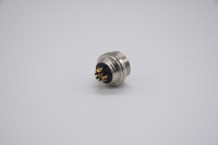 Conector Circular Hembra M16 con Bloqueo de Tornillo, Codificación A, de 2, 3, 4, 5, 6, 7, 8, 12, 14, 19, 24 Pines, para Soldar, de Latón con Contactos Chapados en Oro, IP67