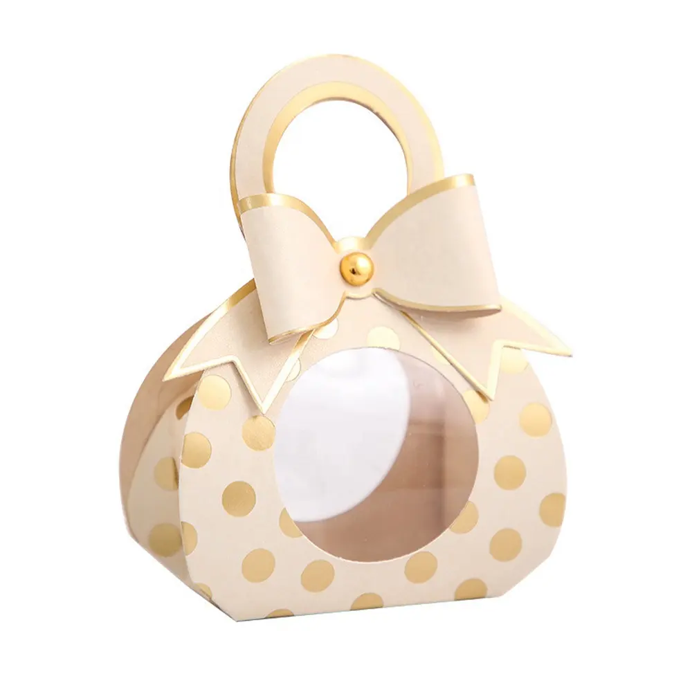 Bruiloft Kleine Gift Papier Doos Leuke Gast Geschenkdozen Bruiloft Gunst Mand Vorm Zak Met Display Voor Bonbon chocolade