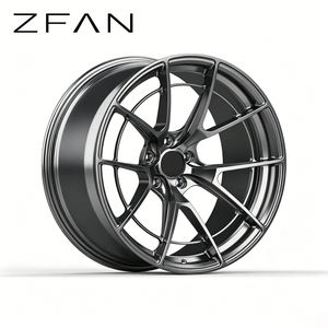 Jantes ZFAN personnalisées en aluminium forgé à cinq branches, concaves profondes, finition argentée 5x114.3 pour voitures particulières (rééquipement/amélioration) - Product Image 3
