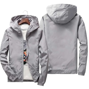 Blouson d'aviateur imperméable en toile à col montant veste de sport personnalisée pour hommes J0156 - Product Image 1