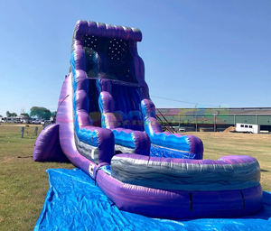 Trượt Nước Bouncy Nhảy Công Viên Ngoài Trời Giải Trí Thương Mại Trượt Nước Bơm Hơi Có Bể Bơi - Product Image 4