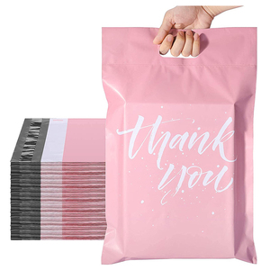 Cảm ơn bạn Poly mail Túi biểu tượng tùy chỉnh in chuyển phát nhanh gói vận chuyển Bưu Chính bưu kiện gửi thư túi poly màu hồng bưu phẩm với xử lý - Product Image 4
