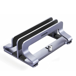 UGREEN LP258 Adjustable Aluminum Vertical Laptop <b>Stand</b> Single Slot Desktop Holder for Notebook <b>Tablet</b> Storage - Product Image 3